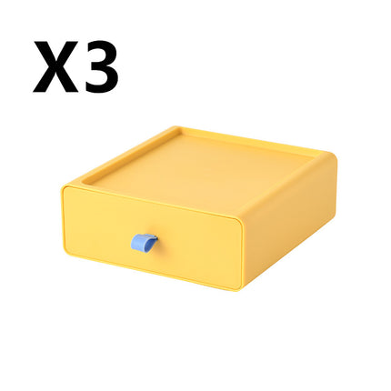 Stackable Storage Drawer Boxes Desk Makeup Organiser Set