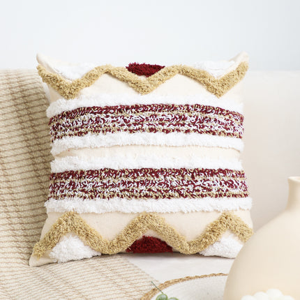 Geometric Art Cushion | Square Throw Pillow for Sofa & Bay Window