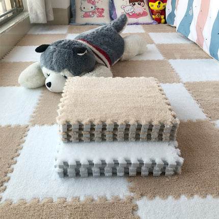 Interlocking Plush Floor Mats | Soft Foam Tiles for Home