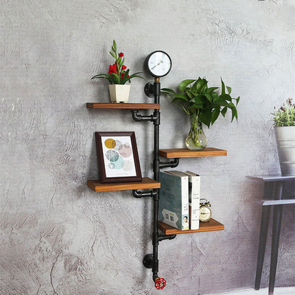 Industrial Iron Pipe Shelves Vintage Multi Layer Unit