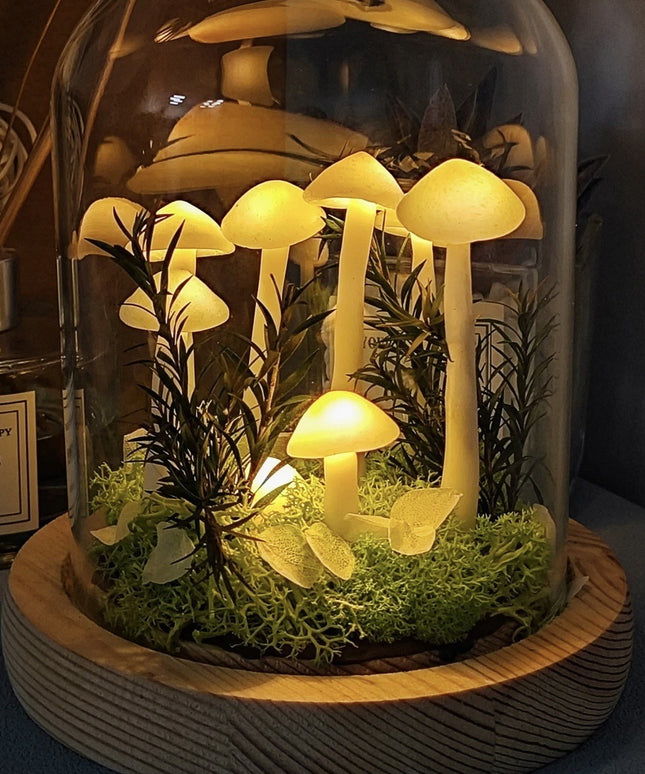 DIY Mushroom Lamp Kit | Cottagecore Mood Light Craft Set