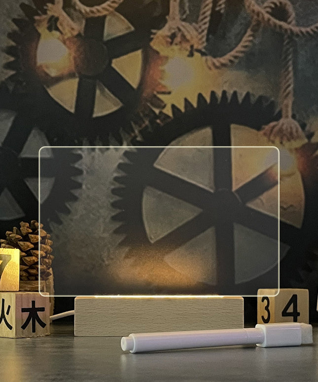 Creative LED Message Board – Acrylic Writeable Light | Horizontal & Vertical