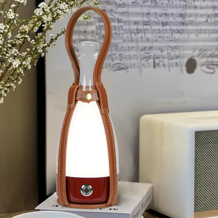 Portable Wine Decanter Lamp – LED Touch Dimming Light with Optional Leather Strap (8 Base Colours)