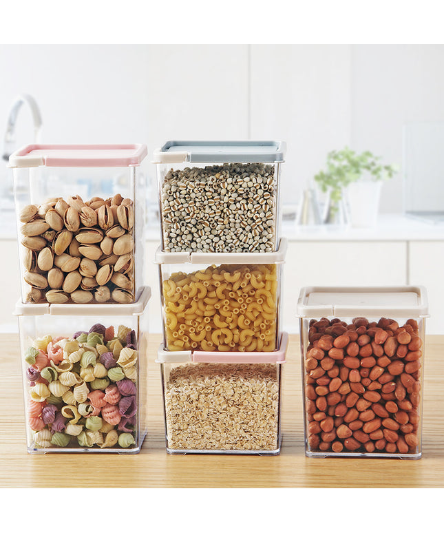 Transparent Kitchen Storage Boxes Stackable Organisers