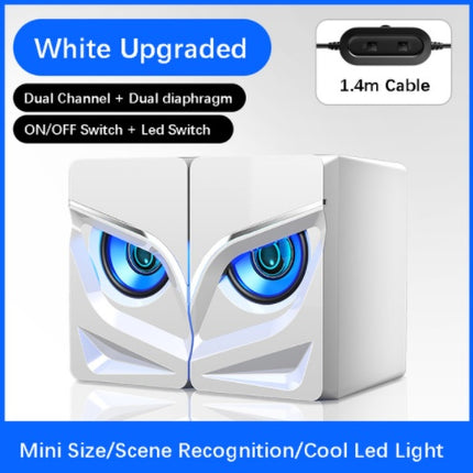 PC Stereo Sound Bar – 2.0 Channel Desktop Speakers with Bluetooth | Ikeame
