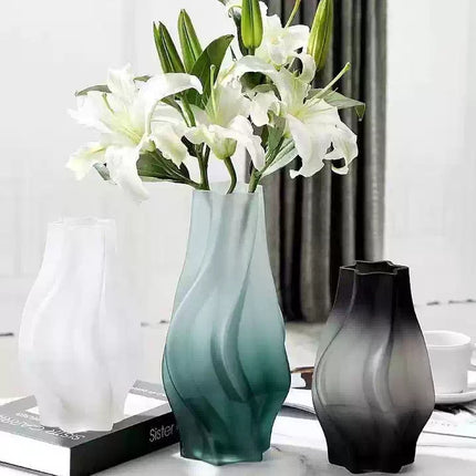 Creative Colored Frosted Glass Vase
