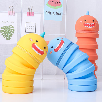 Cute Silicone Retractable Pen Holder – Expandable Desk Organiser