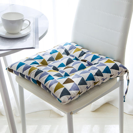 Summer Chair Cushion 40x40cm | Soft Linen Cotton Seat Pad