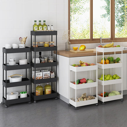 Modern Multi-Layer Plastic Storage Shelves – 3, 4, 5 Tier & Corner Options
