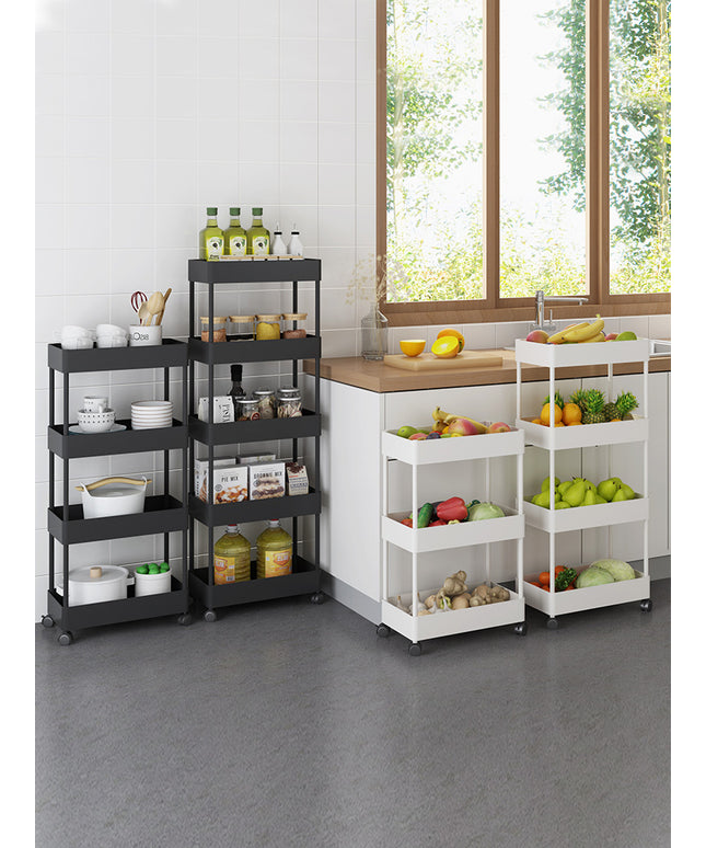 Modern Multi-Layer Plastic Storage Shelves – 3, 4, 5 Tier & Corner Options