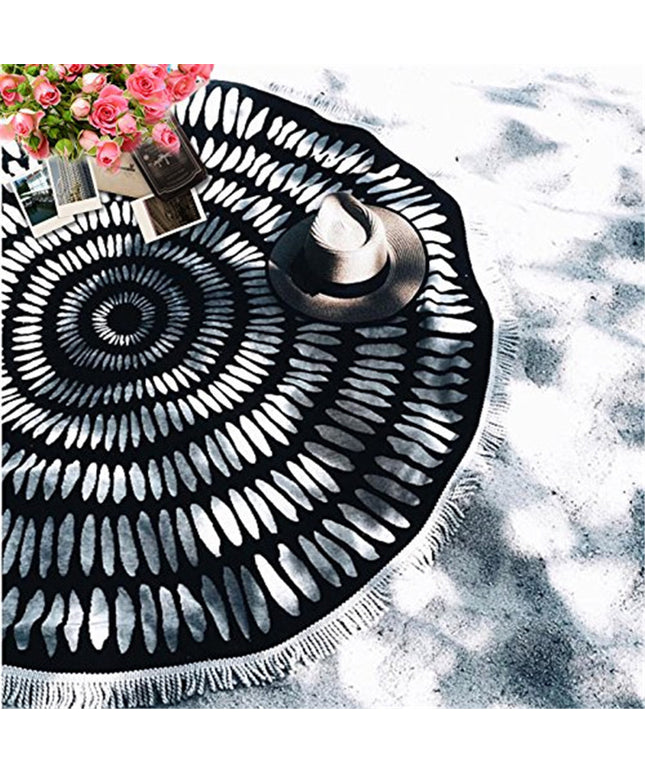 Round Tassel Pineapple Beach Towel