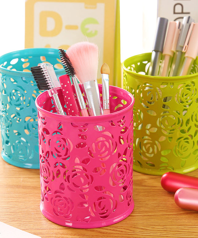 🌈 Colourful Metal Pen Holder – Fun Desk Organiser