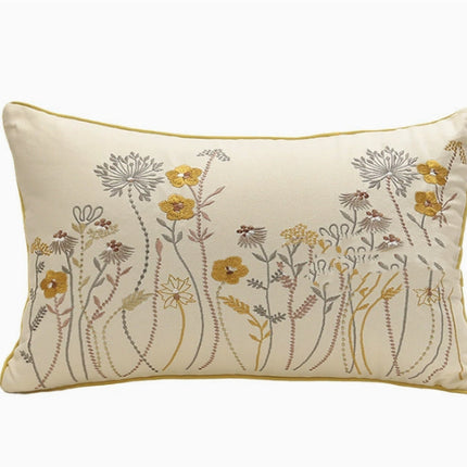 Embroidered Plant & Flower Cushion Covers – 16 Embroidered Designs 🌿🌸