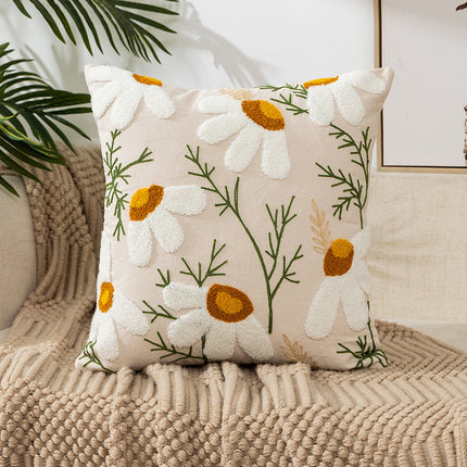 Pastoral Yellow Flower Cushion – Cosy Country Style 🌼