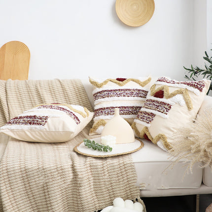 Geometric Art Cushion | Square Throw Pillow for Sofa & Bay Window