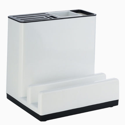 Kitchen Tableware Holder – Knife & Utensils Storage with Chopping Board Shelf