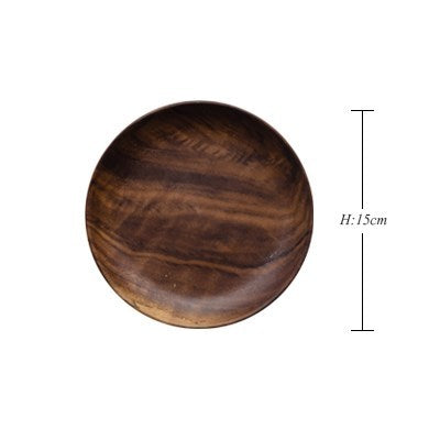 Luxury Dark Wood Plates & Serving Trays – Handcrafted Dinnerware | 11–20 cm
