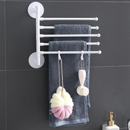 Bathroom Bathroom Folding Simple Punch-free Towel Rack