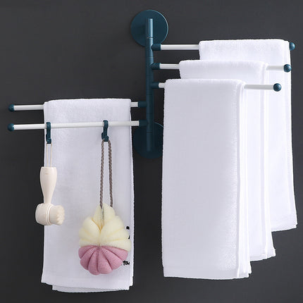 Bathroom Bathroom Folding Simple Punch-free Towel Rack