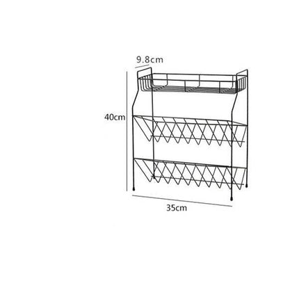 Three Layer Seasoning Rack 🧂 – Black or White, Optional Lid Holder
