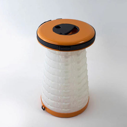 Outdoor Folding Stool with Light | Portable Camping Table & Seat