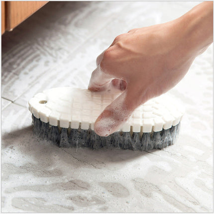 Flexible Tile & Sink Scrubbing Brush — Bendable Corner Cleaner