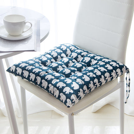 Summer Chair Cushion 40x40cm | Soft Linen Cotton Seat Pad