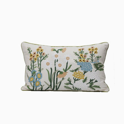 Embroidered Plant & Flower Cushion Covers – 16 Embroidered Designs 🌿🌸