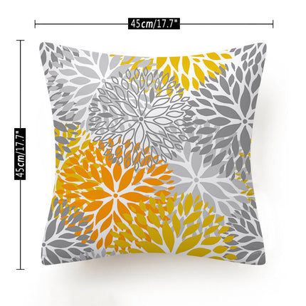 Outdoor/Indoor Printed Cushion Cover – Starburst Flower Design 🌸🌟