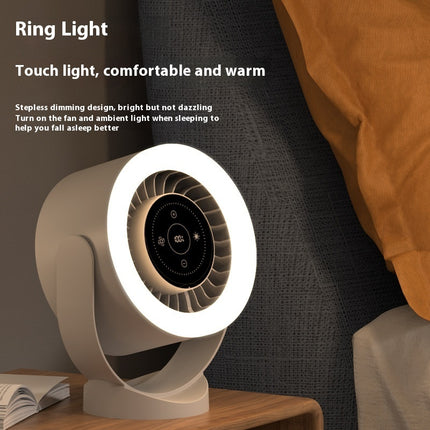 Rechargeable Desk Fan with LED Display | Adjustable Cooling Fan & Light