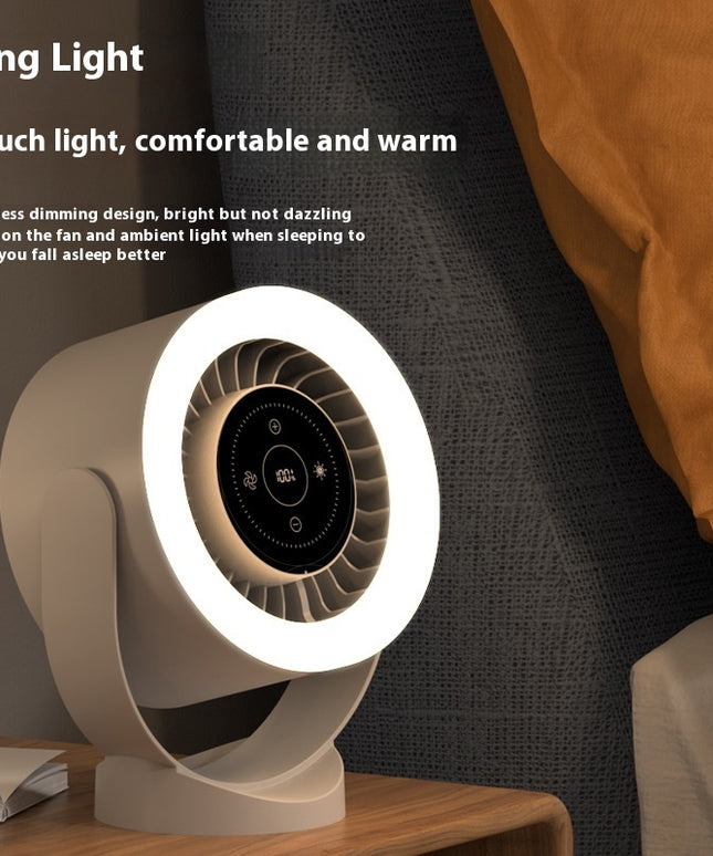 Rechargeable Desk Fan with LED Display | Adjustable Cooling Fan & Light