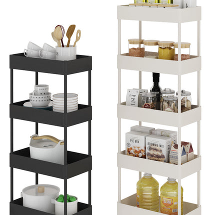 Modern Multi-Layer Plastic Storage Shelves – 3, 4, 5 Tier & Corner Options