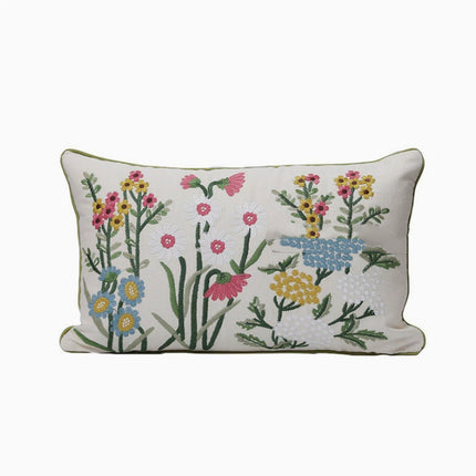 Embroidered Plant & Flower Cushion Covers – 16 Embroidered Designs 🌿🌸