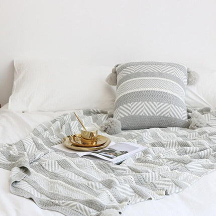 Monochrome Bohemian Embroidered Cushions