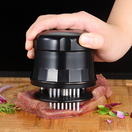 Hand-Held Meat Tenderiser – 56 Stainless Steel Stamps, Tenderize Meat | Ikeame