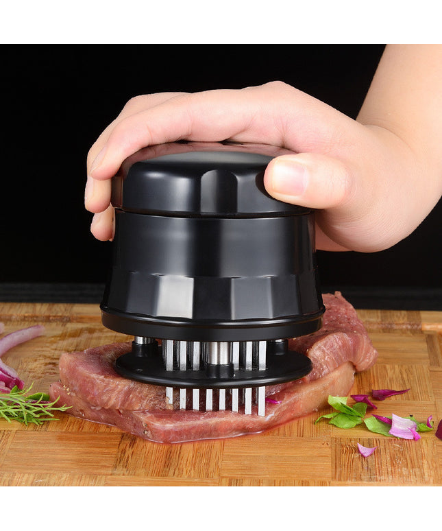 Hand-Held Meat Tenderiser – 56 Stainless Steel Stamps, Tenderize Meat | Ikeame