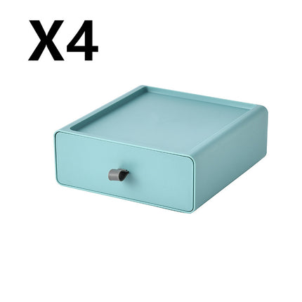 Stackable Storage Drawer Boxes Desk Makeup Organiser Set