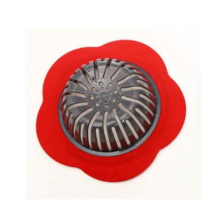Flower Drain Cover 🌸 – Blue or Red, Decorative & Functional
