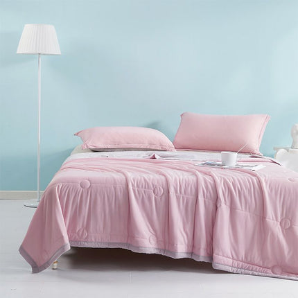Cooling Ice Silk Quilt | Lightweight Summer Blanket
