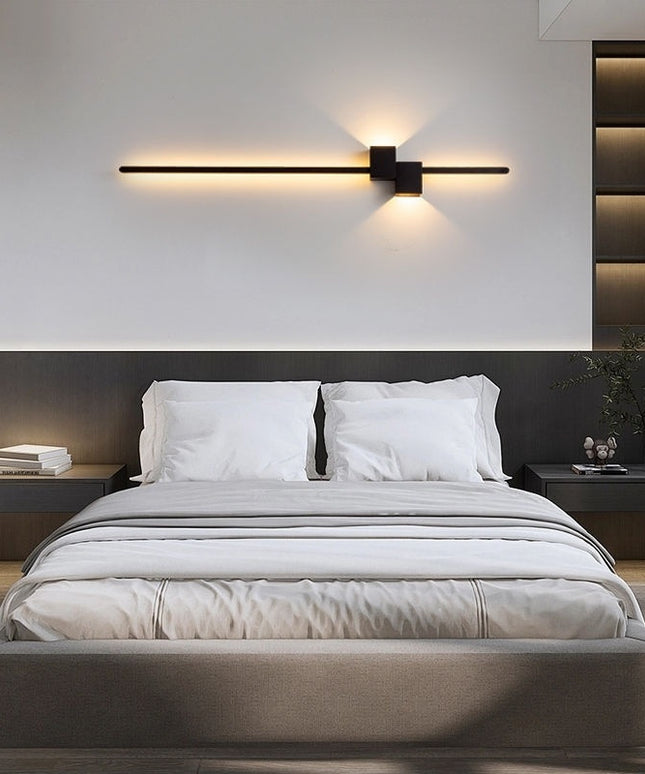 New Minimalist Line Wall Lamp Bedroom Bedside Lamp