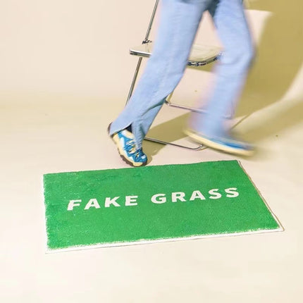 “Fake Grass” Absorbent Non-Slip Door & Bath Mat