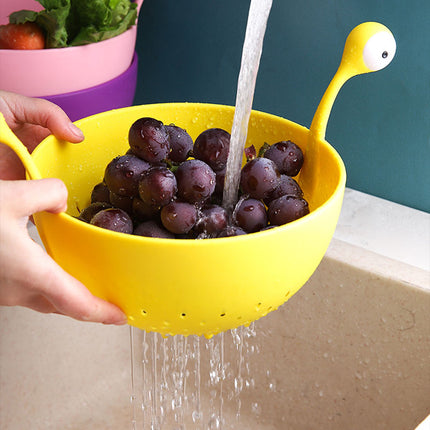 Big Eyes Fruit Basket & Colander | Cute Kitchen Drain Basket