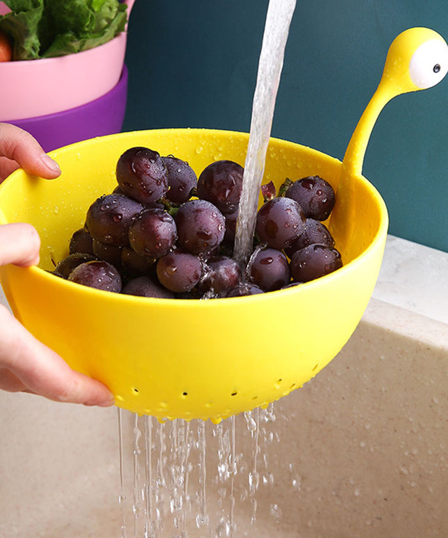 Big Eyes Fruit Basket & Colander | Cute Kitchen Drain Basket