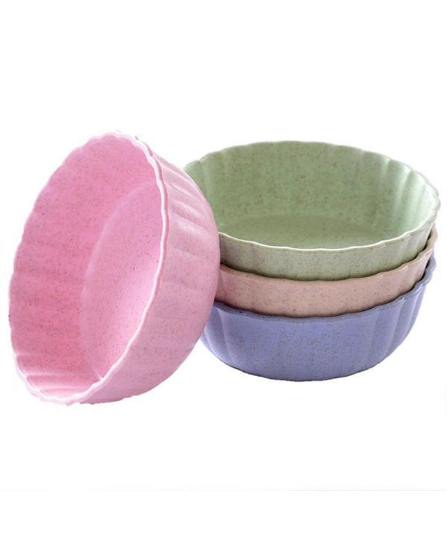 Wheat Straw Seasoning Dishes 🌾 – Pack of 4