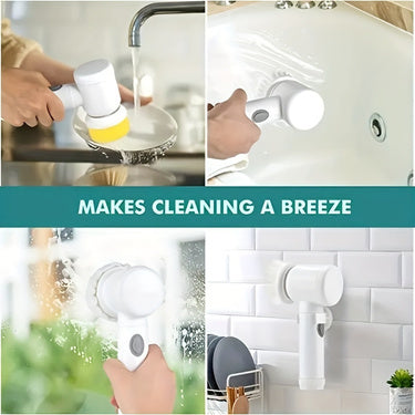 Electric Spin Cleaning Brush – USB Rechargeable Power Scrubber | Ikeame