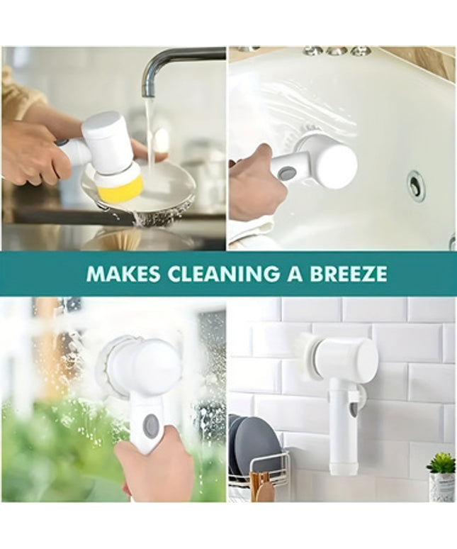 Electric Spin Cleaning Brush – USB Rechargeable Power Scrubber | Ikeame