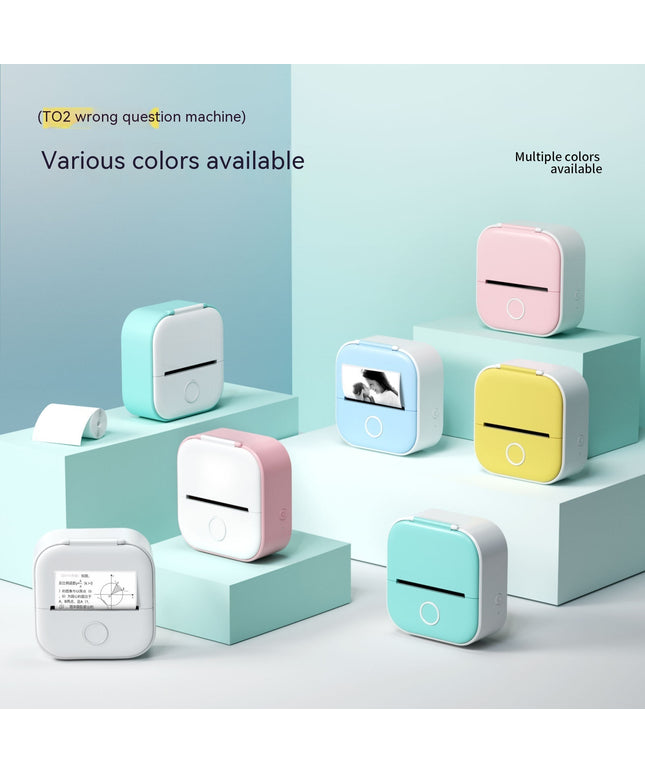 Portable Mini Thermal Label Printer Bluetooth Inkless Pocket Printer