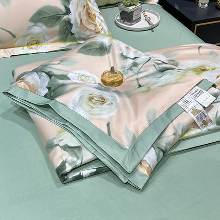 Tencel summer duvet four-piece washed silk – Trendy & Practical for Daily Living
