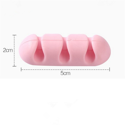Silicone Cable Clips – Pastel Wire Organiser for Desk