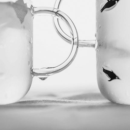 Polar Bear Glass Mug | Cute Penguin Clear Coffee Cup
